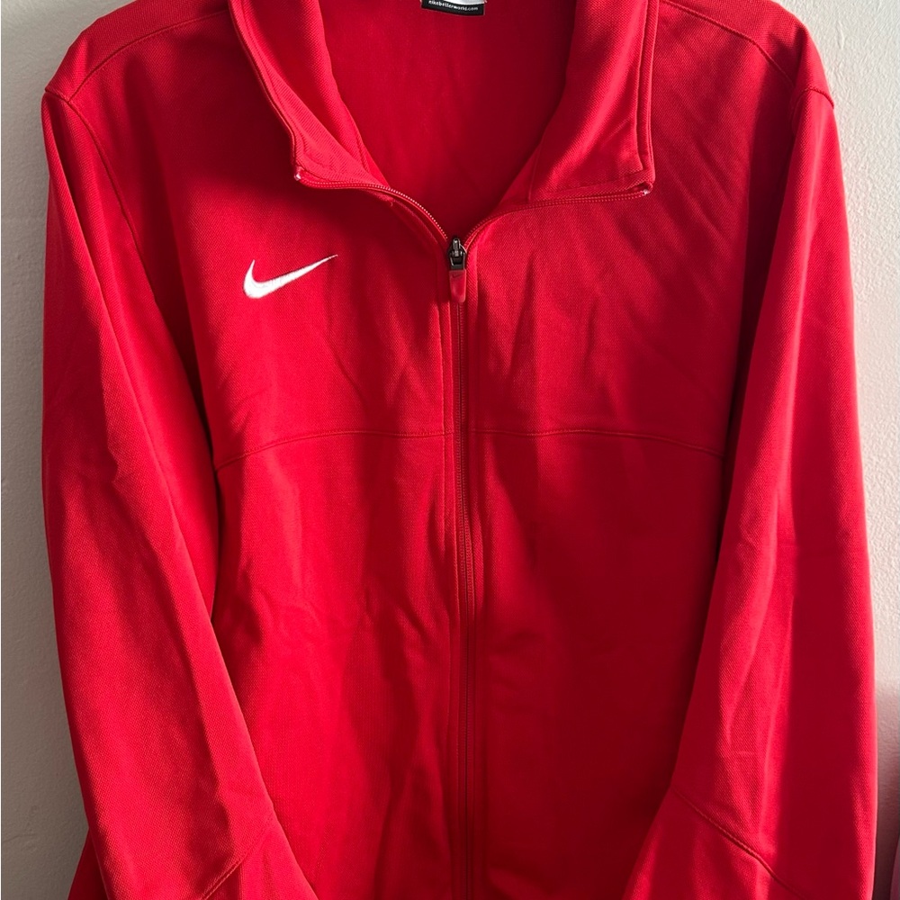 Nike Bright Red Zip-Up Jacket